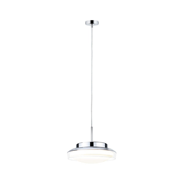 Selection Bathroom LED Pendelleuchte Luena IP44 3000K 600lm 11,5W Glas/Chrom