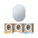 LED Leuchtspiegel Mirra IP44 White Switch 1400lm 230V 22W dimmbar Spiegel/Weiss