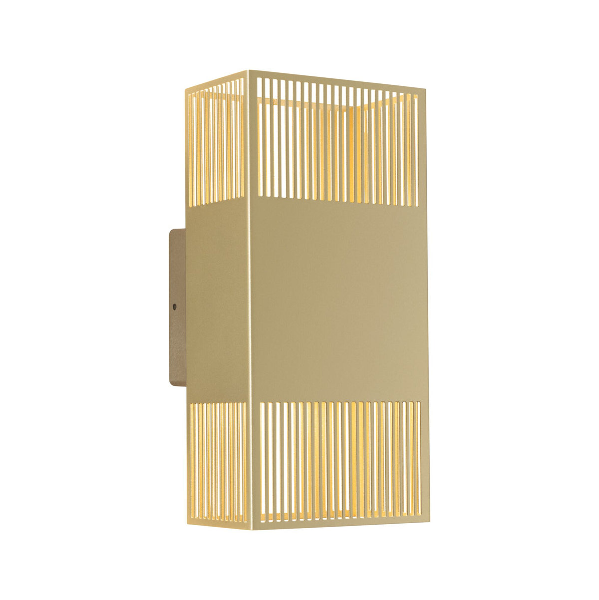 LED Wandleuchte Tharin IP44 3000K 120x250mm 2x3,7W Gold