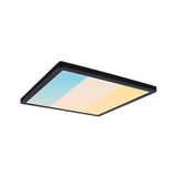 LED Panel Atria Shine White Select IP44 eckig 298x298mm 15,7W 2100lm 3000 - 6500K Schwarz