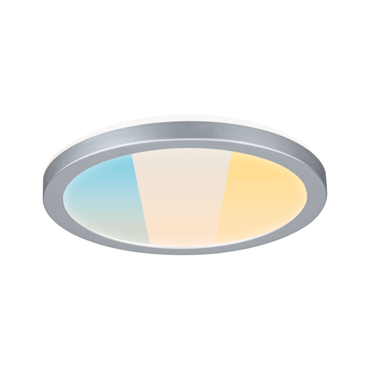 LED Panel Atria Shine White Select IP44 rund 190mm 7,6W 1100lm 3000 - 6500K Chrom matt