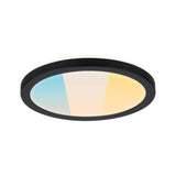 LED Panel Atria Shine White Select IP44 rund 190mm 7,6W 1100lm 3000 - 6500K Schwarz