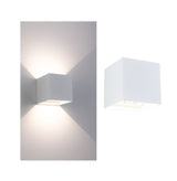 LED Akkuwandleuchte Nyara IP44 3000K 100x104mm 2x1W Weiss