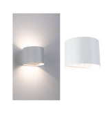 LED Akkuwandleuchte Nyora IP44 3000K 135x120mm 2x1W Weiss