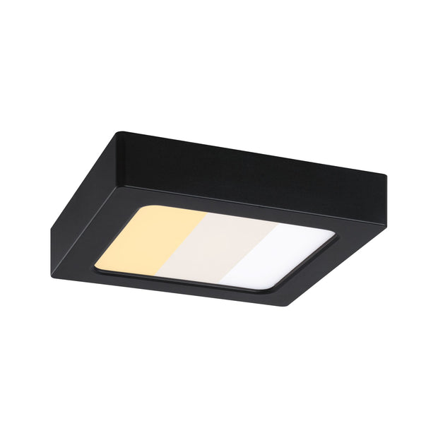 LED Panel Abia 2 White Select Daemmerungsgesteuerter Bewegungsmelder (HF) eckig 170x170mm 9,5W 1100lm 2700 - 4000K Schwarz