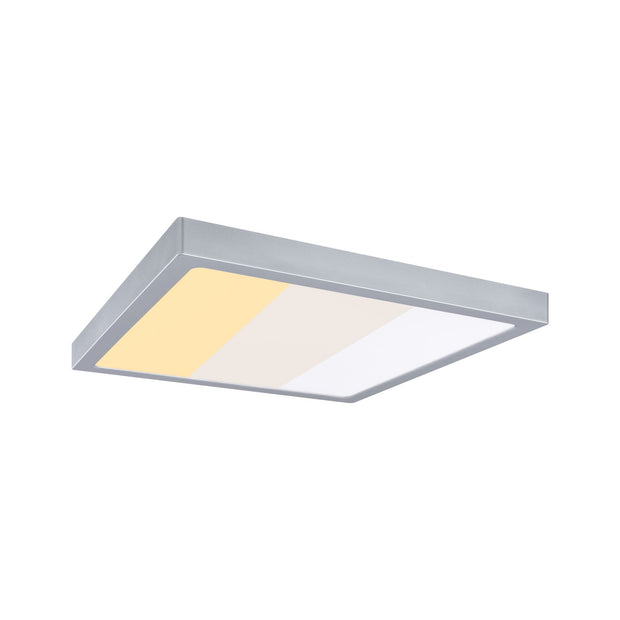 LED Panel Abia 2 White Select Daemmerungsgesteuerter Bewegungsmelder (HF) eckig 400x400mm 16W 1400lm 2700 - 4000K Chrom matt