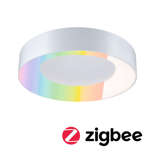 LED Deckenleuchte Smart Home Zigbee 3.0 Casca IP44 RGBW+ 1750lm 230V 20W dimmbar Weiss matt