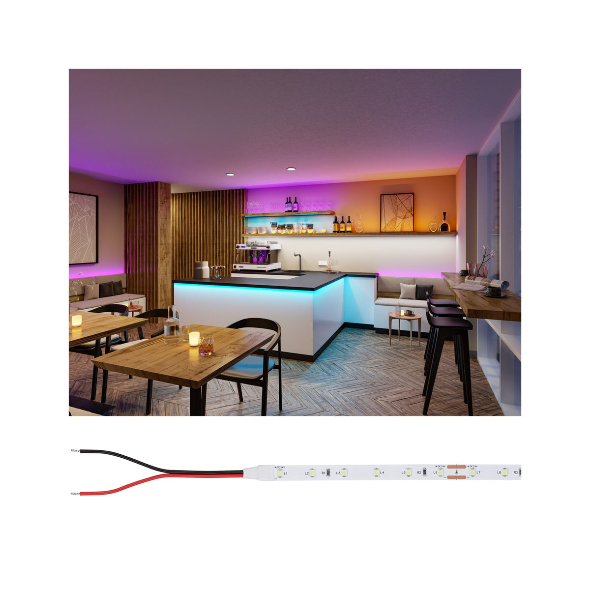 Pro Strip LED Strip Silver P25 LED orange 5m 20W 300lm/m 60 LEDs/m