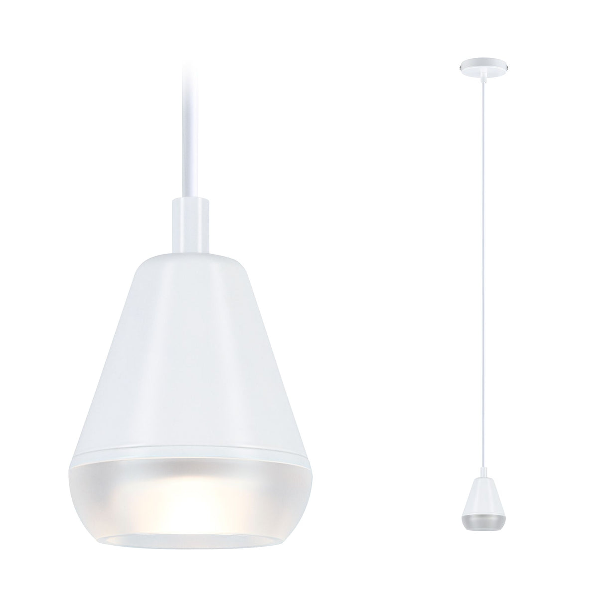 LED Pendelleuchte Luia GU10 max. 10W Satin/Weiss matt