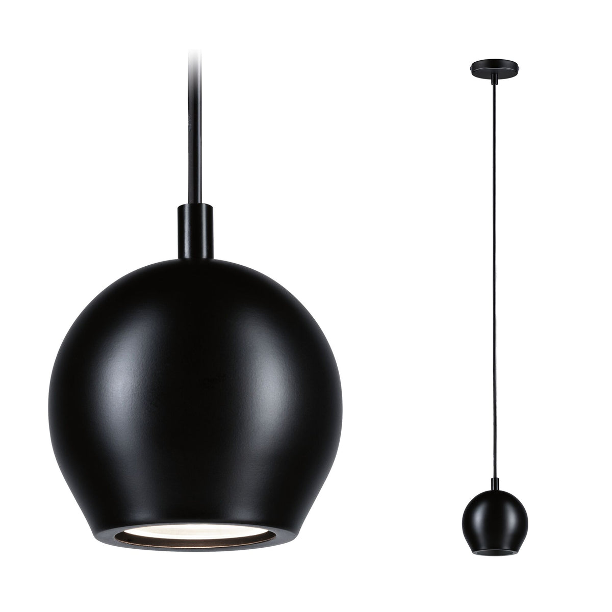 LED Pendelleuchte Shima GU10 max. 10W Schwarz matt