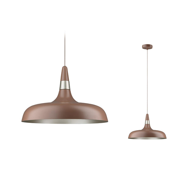 Pendelleuchte Juna Style E27 max. 20W Nougat dimmbar Metall
