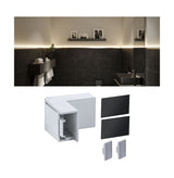 LumiTiles Zubehoer Profil Top Abdeckung 40x40mm Telegrau
