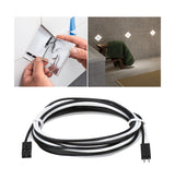 LumiTiles Kabel Square Warmweiss 1,3m 12V Schwarz Kunststoff