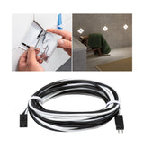 LumiTiles Kabel Square Warmweiss 1,95m 12V Schwarz Kunststoff