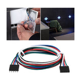 LumiTiles Kabel Square RGBW 0,65m 12V Schwarz Kunststoff