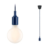 Neordic Pendelleuchte Ketil E27 max. 60W Nachtblau/Schwarz dimmbar Silikon/Kunststoff