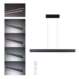 LED Pendelleuchte Raiko RGBW+ dimmbar 1400lm / 240lm 19W / 6W Schwarz