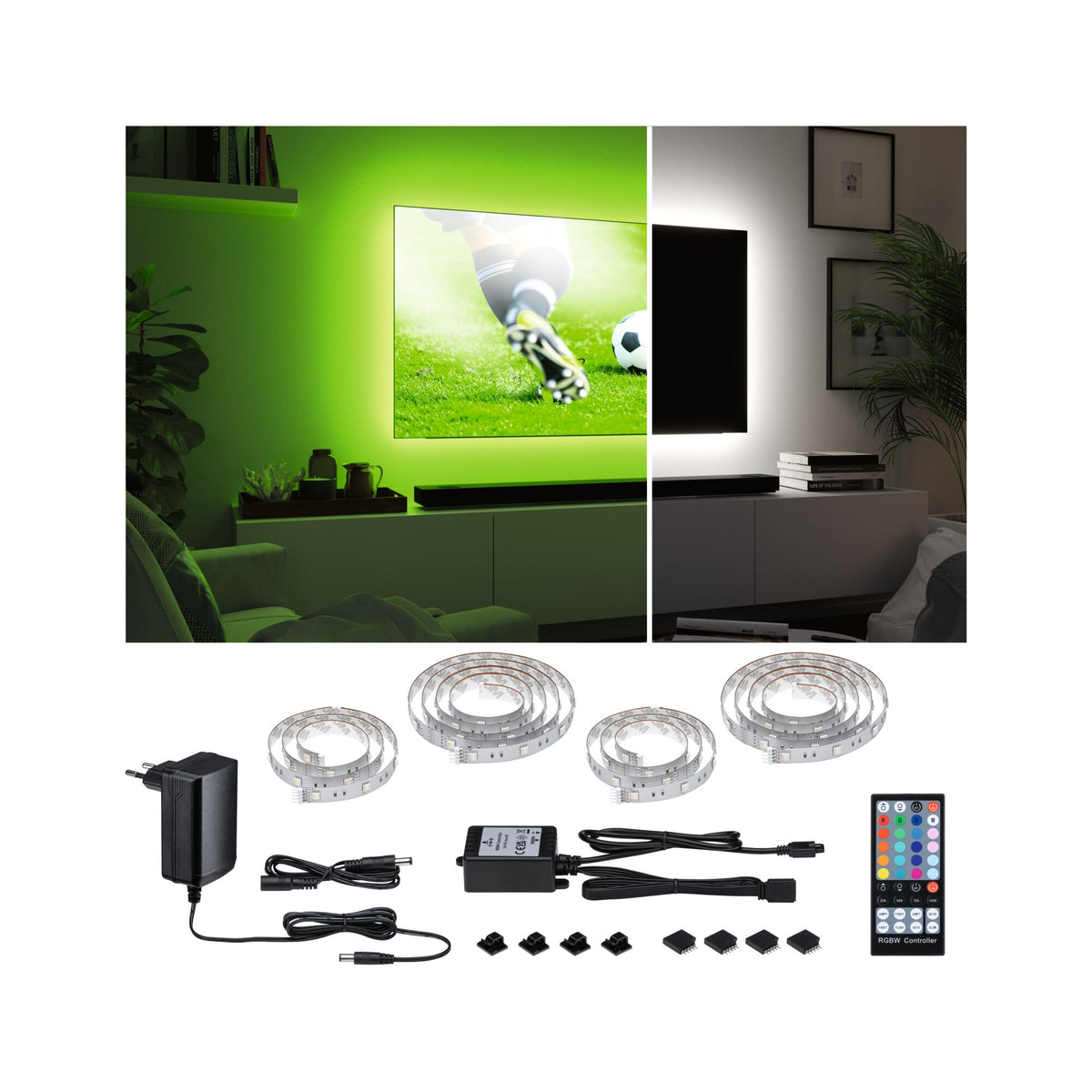 MaxLED 250 LED Strip Basisset 3,6m RGBW+ 20,5W 254lm/m RGBW+ 24VA
