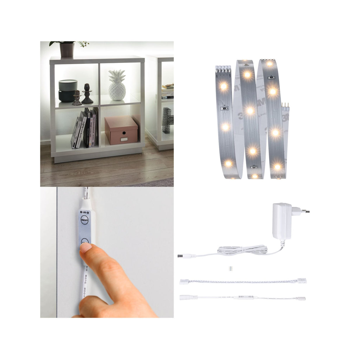 MaxLED 250 LED Strip Basisset 1m 2700K 4W 300lm/m 2700K 12VA