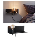 Wandleuchte Devara E27 230V max. 40W dimmbar Schwarz