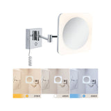 LED Kosmetikspiegel Jora IP44 White Switch 60lm 230V 3,3W Chrom/Weiss/Spiegel