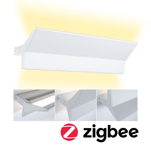 LED Wandleuchte Smart Home Zigbee 3.0 Stine Tunable White 970lm 230V 13W dimmbar Weiss matt