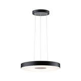 LED Pendelleuchte 3-Step-Dim Pane 2700K 1100lm 22W Schwarz/Grau dimmbar