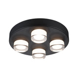Selection Bathroom Wand-/Deckenleuchte Kame IP44 3000K 4x500lm 230V 4x4,2W Signalschwarz