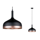 Pendelleuchte Embla E27 max. 20W Schwarz/Kupfer matt dimmbar Metall