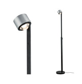 LED Stehleuchte Aldan 2700K 740lm / 473lm 8,5W / 7W Schwarz/Alu gebuerstet