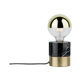 Neordic Tischleuchte Vala E27 max. 20W Messing gebuerstet/Marmor Metall/Marmor