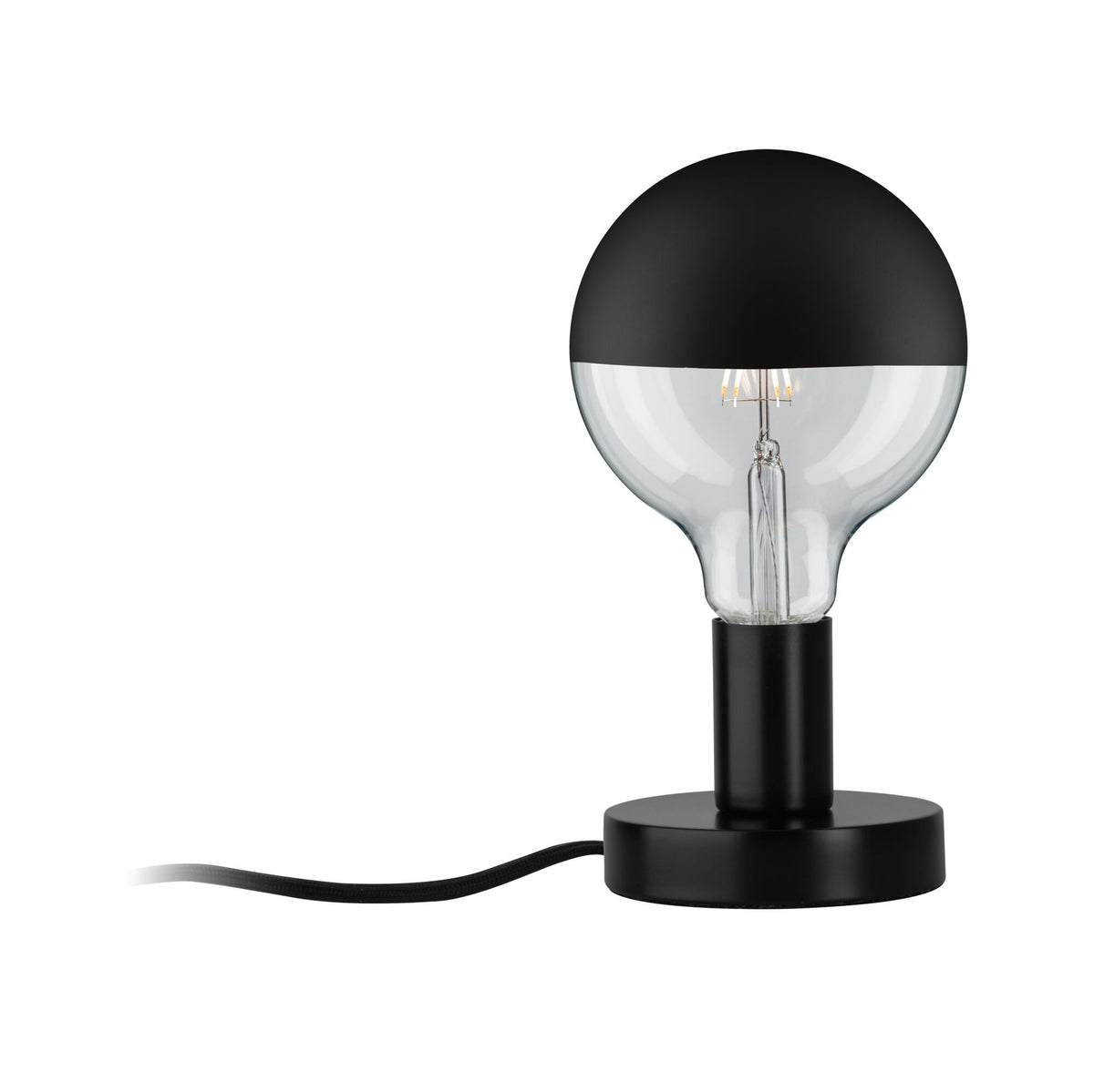 Neordic Tischleuchte Haldor E27 max. 60W Schwarz Metall