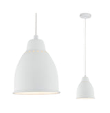 Neordic Pendelleuchte Hilla E27 max. 40W Weiss dimmbar Metall