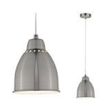 Neordic Pendelleuchte Hilla E27 max. 40W Eisen gebuerstet dimmbar Metall