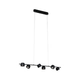 LED Pendelleuchte 3-Step-Dim Pane 2700K 6x350lm 6x4,5W Schwarz dimmbar