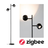 LED Stehleuchte Smart Home Zigbee 3.0 Pane 2700K 2x300lm 2x3W Schwarz
