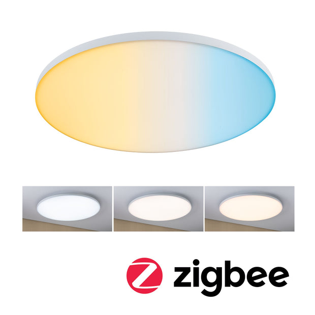 LED Panel Smart Home Zigbee 3.0 Velora rund 600mm 32W 3000lm Tunable White Weiss dimmbar