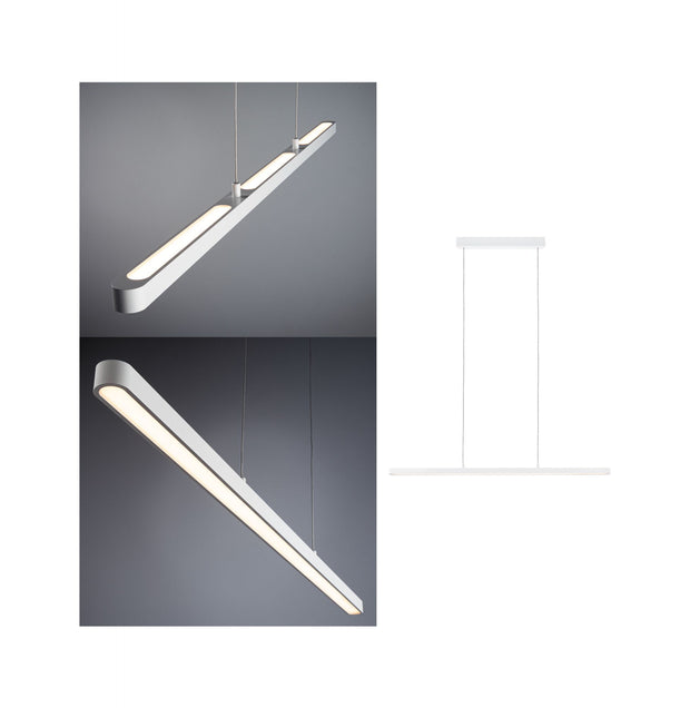LED Pendelleuchte Lento 2700K 1800lm 42W Weiss matt dimmbar