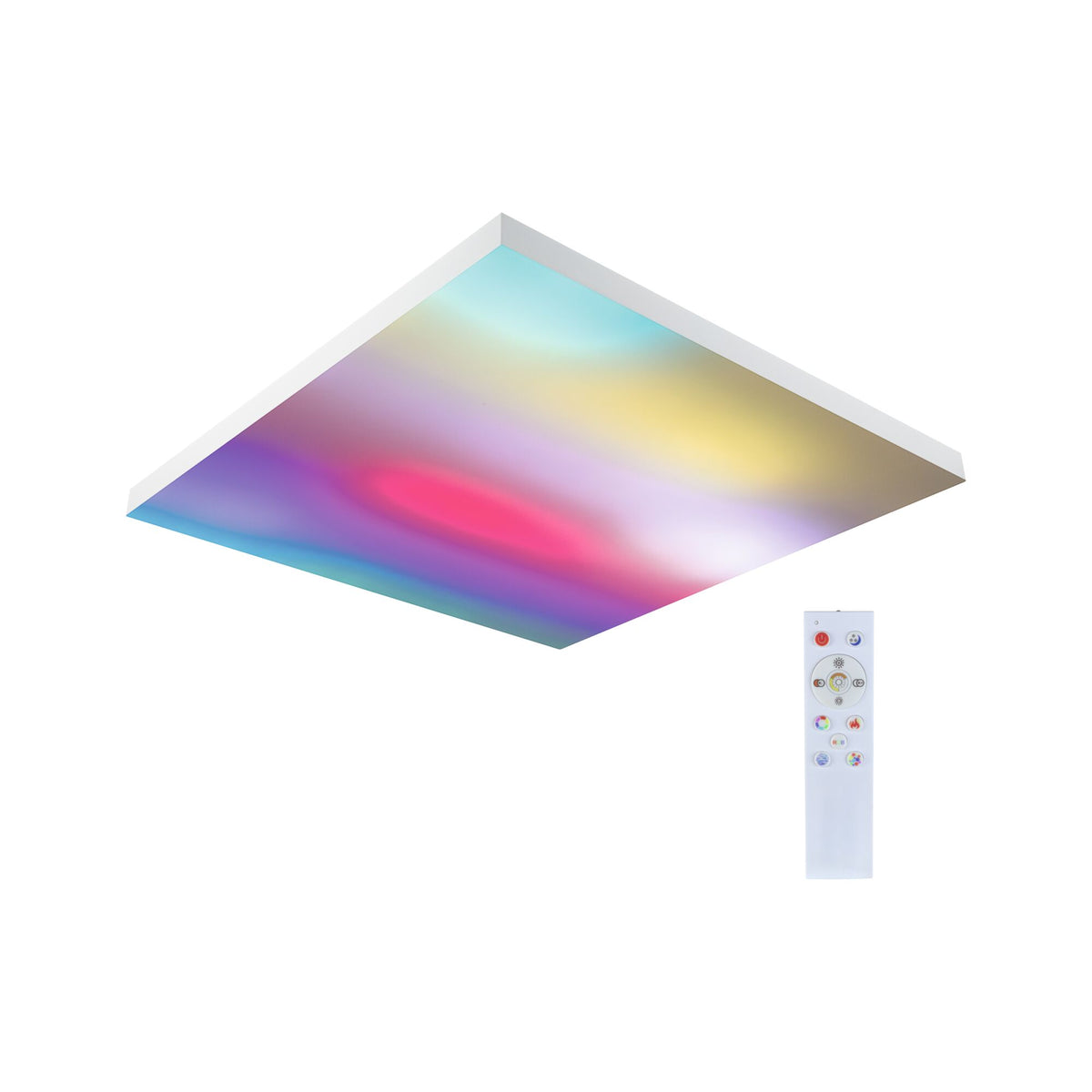 LED Panel Velora Rainbow dynamicRGBW eckig 595x595mm 31W 2820lm RGB+ Weiss dimmbar
