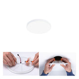VariFit LED Einbaupanel Veluna Edge IP44 rund 90mm 6W 500lm 4000K Weiss dimmbar