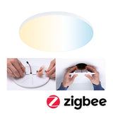 VariFit LED Einbaupanel Smart Home Zigbee 3.0 Veluna Edge IP44 rund 160mm 15,5W 1000lm Tunable White Weiss dimmbar