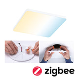 VariFit LED Einbaupanel Smart Home Zigbee 3.0 Veluna Edge IP44 eckig 160x160mm 15,5W 1000lm Tunable White Weiss dimmbar