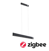LED Pendelleuchte Smart Home Zigbee 3.0 Jagun Tunable White 1800lm / 0lm 21W Anthrazit dimmbar