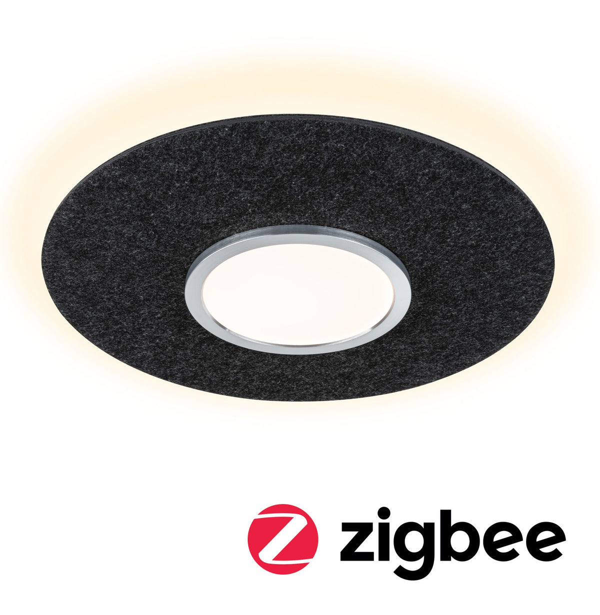 LED Deckenleuchte Smart Home Zigbee 3.0 Tulga Tunable White 1600lm / 0lm 19W / 9W Anthrazit dimmbar