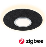 LED Deckenleuchte Smart Home Zigbee 3.0 Tulga Tunable White 1600lm / 0lm 19W / 9W Anthrazit dimmbar