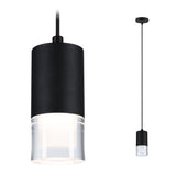 LED Pendelleuchte Kame 9W Klar/Schwarz matt