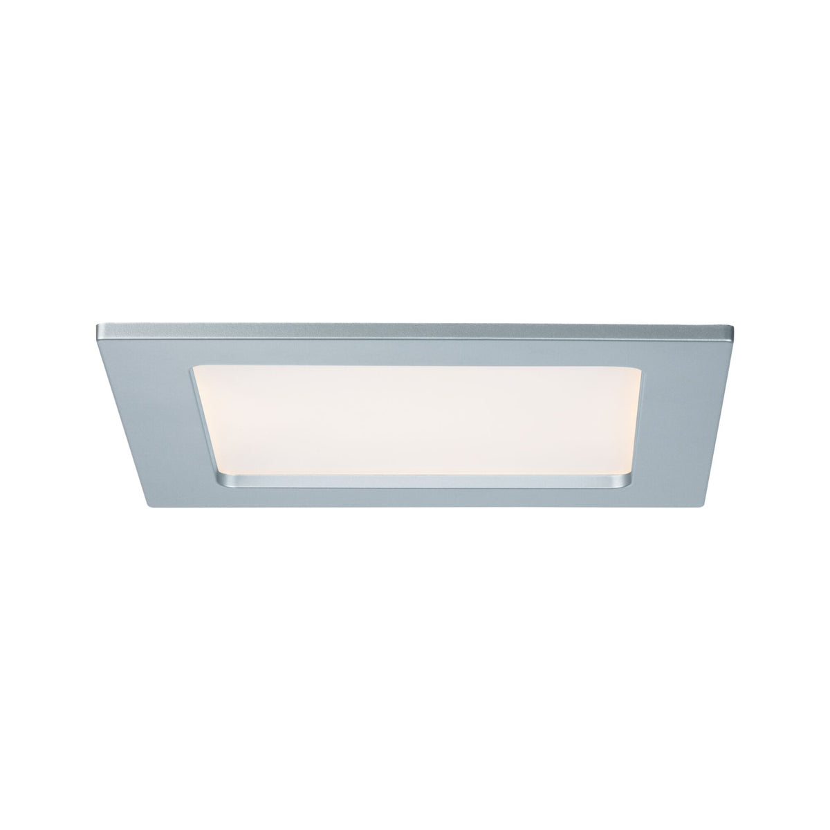 LED Einbaupanel IP44 eckig 165x165mm 12W 780lm 2700K Chrom matt