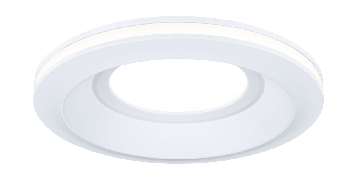 LED Einbauleuchte Sormus Einzelleuchte IP65 rund 100mm 4,8W / 1,5W 300lm 230V 3000K Weiss