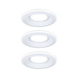 LED Einbauleuchte Sormus 3er-Set IP65 rund 100mm 3x4,8W / 1,5W 3x300lm 230V 3000K Weiss