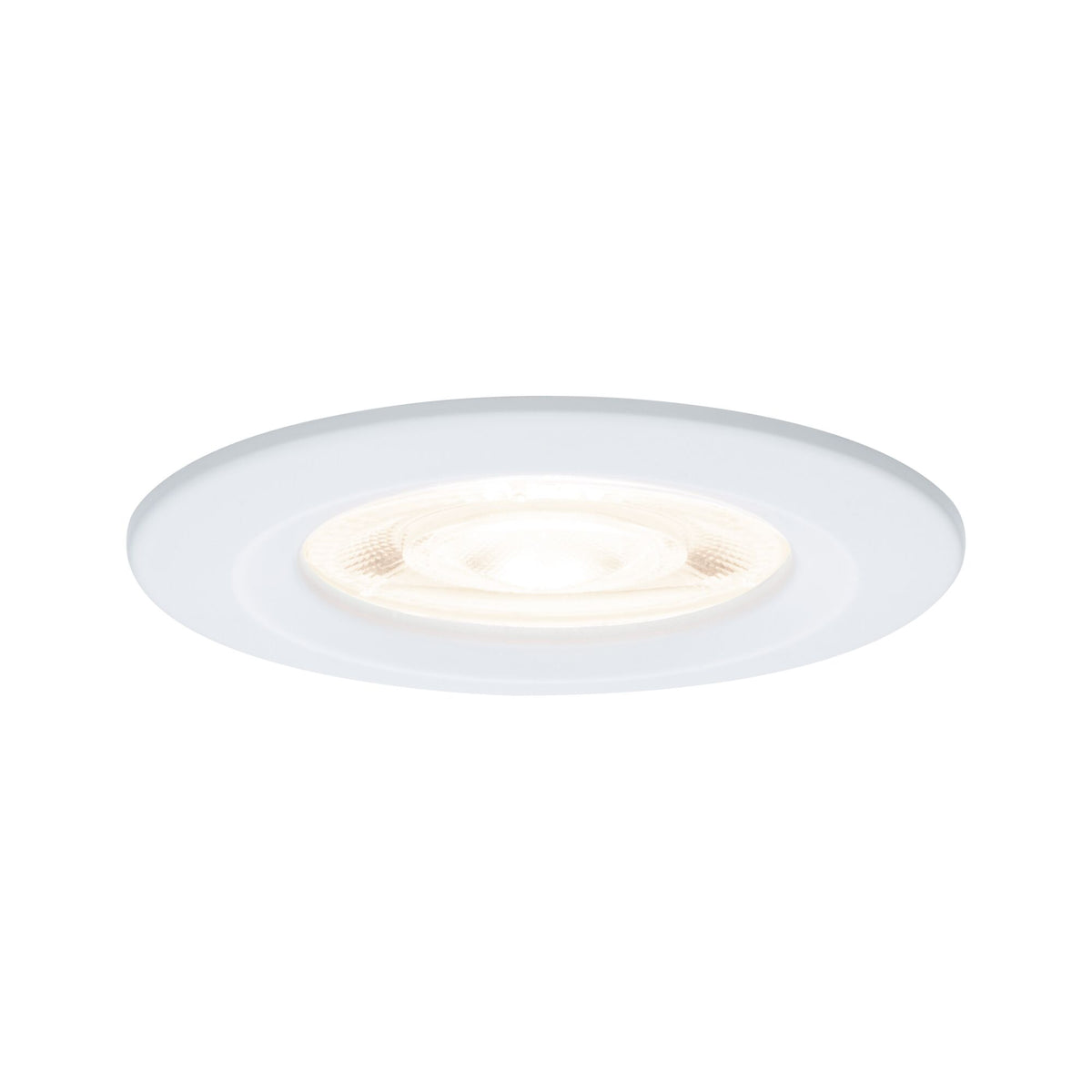 LED Einbauleuchte Nova GU10 Flat starr IP44 4,9W 550lm 230V 2700K Weiss matt